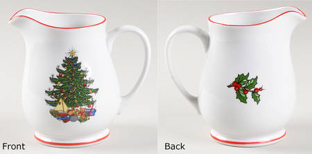 Christmas Tree White Creamer