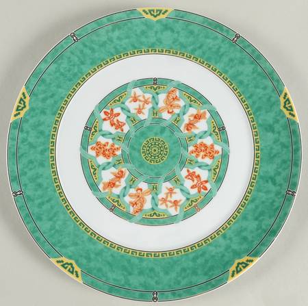 Ginkgo Vert Cake Plate