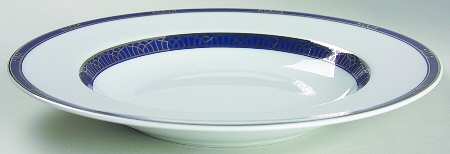 Talisman Platinum Bleu Rim Soup Bowl