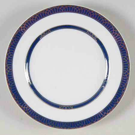 Talisman Platinum Bleu Bread & Butter Plate