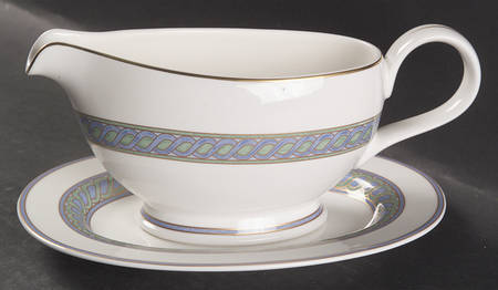 Torsada Open Sauce Boat & Underplate