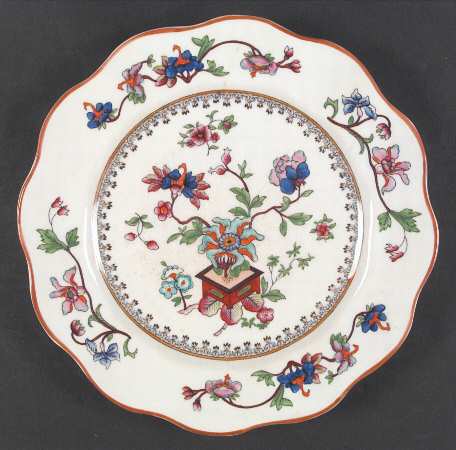 Flower Pot (Brown Trim, Scalloped) by Coalport