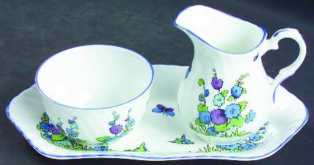 Gainsborough Mini Creamer & Open Sugar with Tray