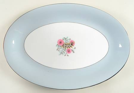 Princess Lehua Gray 14" Oval Serving Platter