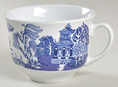 Blue Willow Flat Cup
