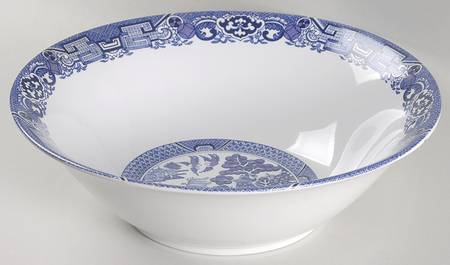 Blue Willow 9" Round Vegetable Bowl