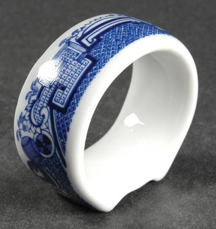 Blue Willow Napkin Ring
