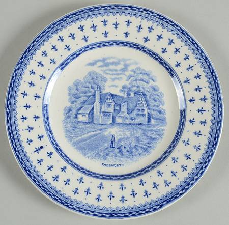 Albion Blue Bread & Butter Plate