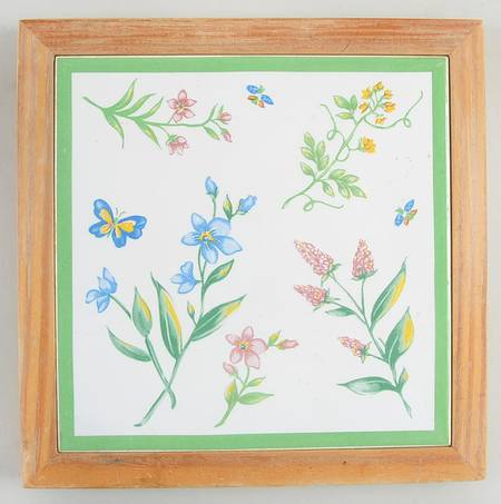 My Garden (Corelle) Wood Frame Trivet