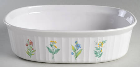 My Garden (Corelle) 2.5 Quart Oval Covered Casserole No Lid