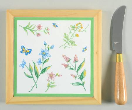 My Garden (Corelle) Cheese Tray & Knife Set