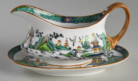 Ye Olde Willow Gravy Boat & Underplate