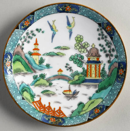 Ye Olde Willow Saucer for Footed Cup