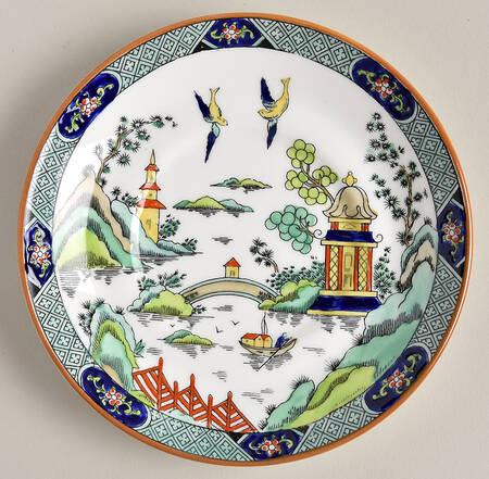 Ye Olde Willow Saucer for Footed Cup