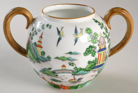 Ye Olde Willow Sugar Bowl No Lid