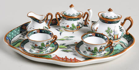 Ye Olde Willow (10 Piece) Miniature Tea Set
