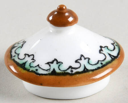 Ye Olde Willow Lid for Miniature Teapot