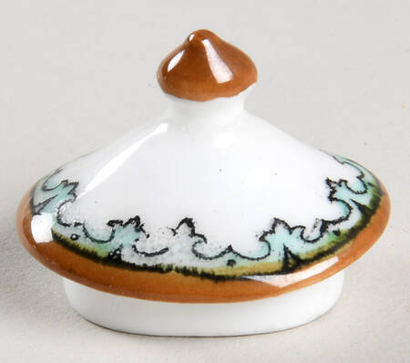 Ye Olde Willow Miniature Sugar Bowl-Lid