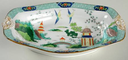 Ye Olde Willow 9" Oval Vegetable Bowl
