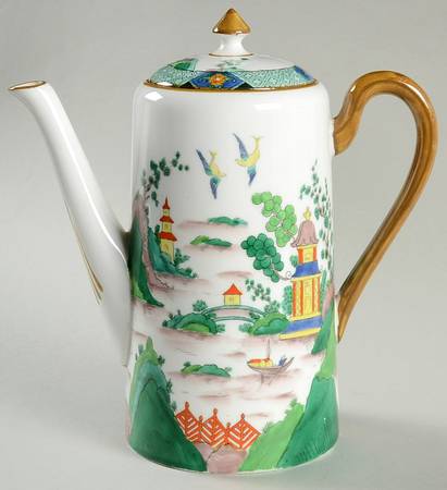 Ye Olde Willow Coffee Pot & Lid