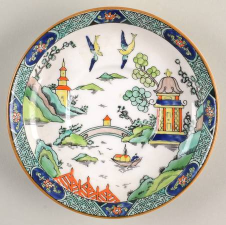 Ye Olde Willow Saucer for Demitasse Cup