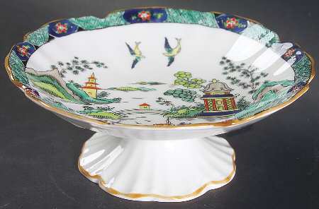 Ye Olde Willow Round Compote (Height X Width)