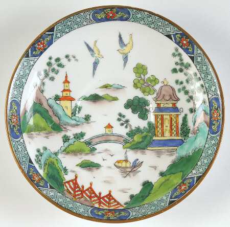 Ye Olde Willow Saucer for Bouillon Cup