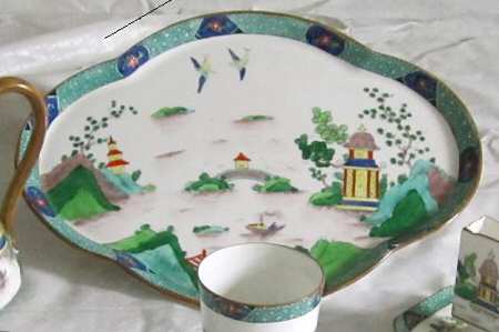 Ye Olde Willow 12" Oval Tray