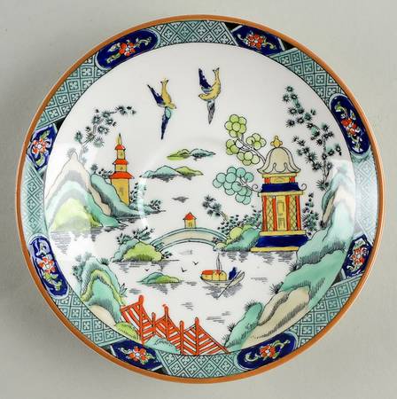 Ye Olde Willow Saucer for Footed Cup