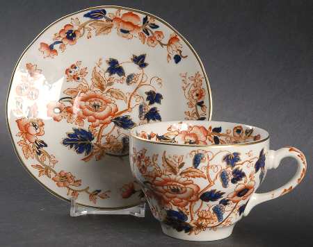 Old Derby Flat Cup & Saucer Set