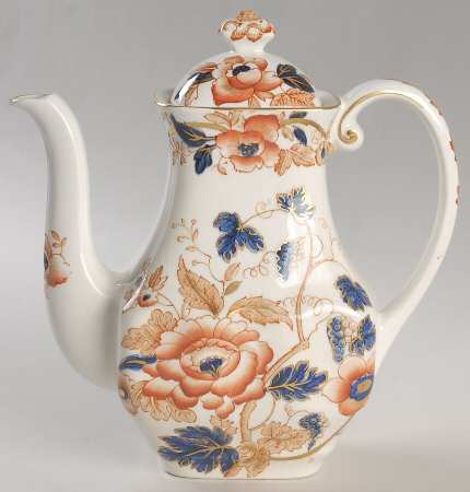 Old Derby Coffee Pot & Lid