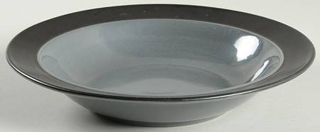 Duo Gray Rim Soup Bowl