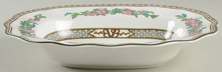 Indian Tree Multicolor (Scalloped, Newer) 10" Oval Vegetable Bowl