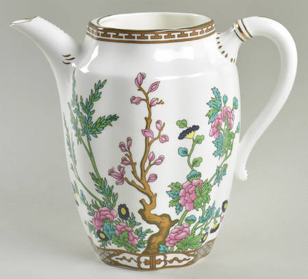 Indian Tree Multicolor (Scalloped, Newer) Coffee Pot No Lid