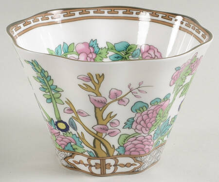 Indian Tree Multicolor (Scalloped, Newer) Open Sugar Bowl