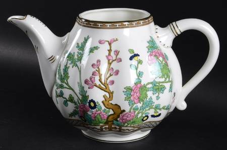 Indian Tree Multicolor (Scalloped, Newer) Teapot No Lid