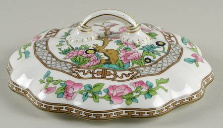 Indian Tree Multicolor (Scalloped, Newer) Lid for Round Vegetable