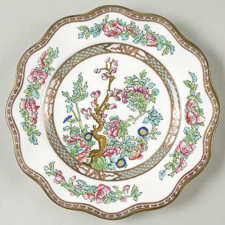 Indian Tree Multicolor (Scalloped, Newer) Luncheon Plate