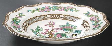 Indian Tree Multicolor (Scalloped, Newer) Rim Soup Bowl