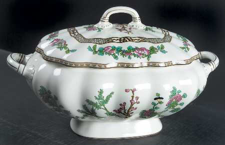 Indian Tree Multicolor (Scalloped, Newer) Tureen &  Lid