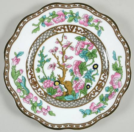 Indian Tree Multicolor (Scalloped, Newer) Salad Plate