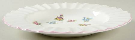 Floral Bouquet (Scalloped) Rim Soup Bowl