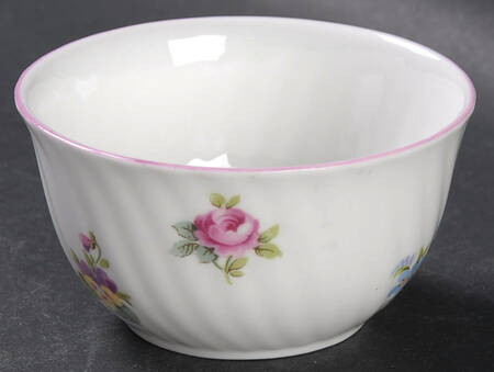 Floral Bouquet (Scalloped) Mini Open Sugar Bowl