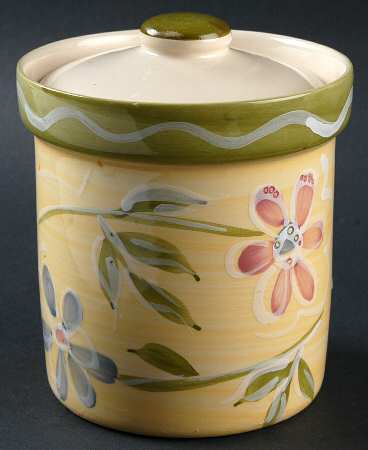 Crystal Daisy Small Canister & Lid
