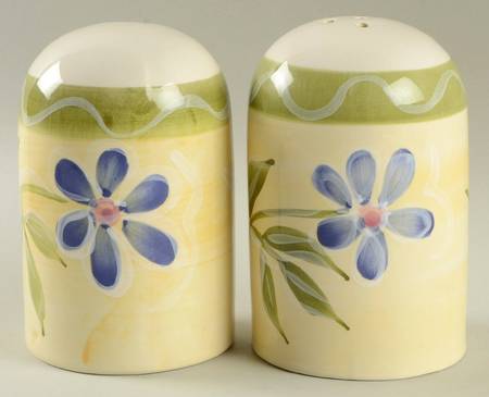 Crystal Daisy Salt & Pepper Set