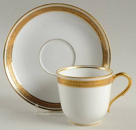 CRG29 Flat Demitasse Cup & Saucer Set by Henri Creanges