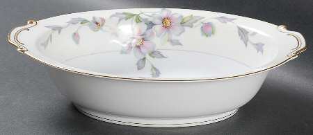 Silver Poppy 10" Oval Vegetable Bowl