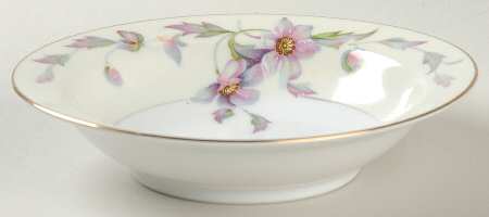 Silver Poppy Rim Fruit/Dessert (Sauce) Bowl