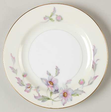 Silver Poppy Bread & Butter Plate