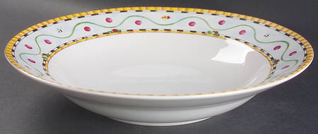 Penelope Garden Large Rim Soup Bowl